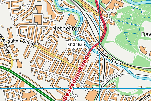 G13 1BZ map - OS VectorMap District (Ordnance Survey) G13 1BZ map - OS VectorMap District (Ordnance Survey)