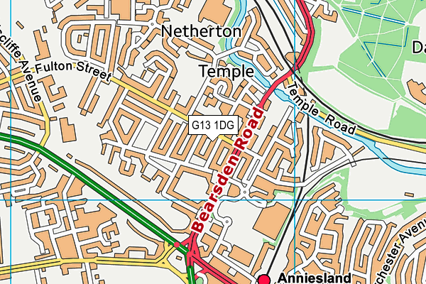 G13 1DG map - OS VectorMap District (Ordnance Survey) G13 1DG map - OS VectorMap District (Ordnance Survey)