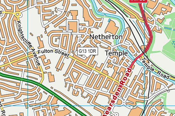 G13 1DR map - OS VectorMap District (Ordnance Survey) G13 1DR map - OS VectorMap District (Ordnance Survey)