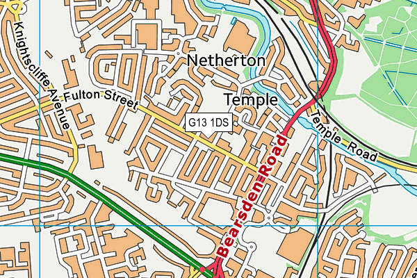 G13 1DS map - OS VectorMap District (Ordnance Survey) G13 1DS map - OS VectorMap District (Ordnance Survey)