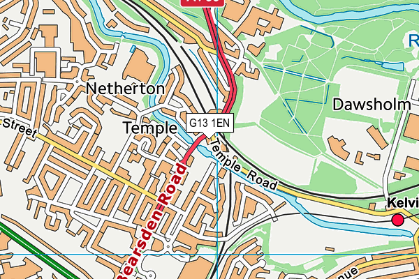 G13 1EN map - OS VectorMap District (Ordnance Survey) G13 1EN map - OS VectorMap District (Ordnance Survey)