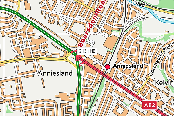 G13 1HB map - OS VectorMap District (Ordnance Survey) G13 1HB map - OS VectorMap District (Ordnance Survey)