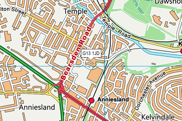 G13 1JD map - OS VectorMap District (Ordnance Survey) G13 1JD map - OS VectorMap District (Ordnance Survey)