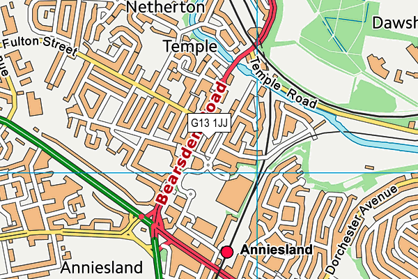G13 1JJ map - OS VectorMap District (Ordnance Survey) G13 1JJ map - OS VectorMap District (Ordnance Survey)