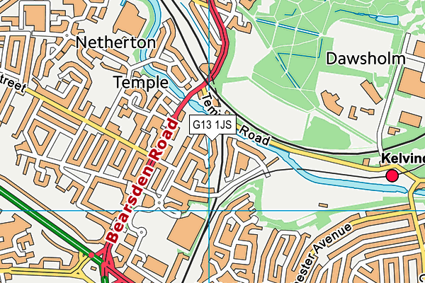 G13 1JS map - OS VectorMap District (Ordnance Survey) G13 1JS map - OS VectorMap District (Ordnance Survey)