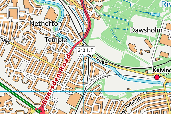 G13 1JT map - OS VectorMap District (Ordnance Survey) G13 1JT map - OS VectorMap District (Ordnance Survey)