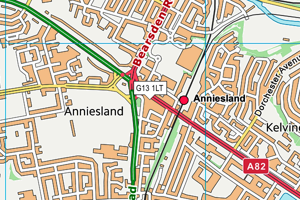 G13 1LT map - OS VectorMap District (Ordnance Survey) G13 1LT map - OS VectorMap District (Ordnance Survey)