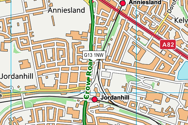 G13 1NW map - OS VectorMap District (Ordnance Survey) G13 1NW map - OS VectorMap District (Ordnance Survey)
