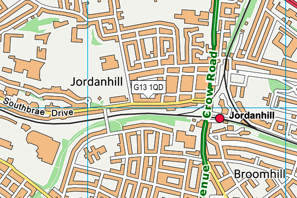 G13 1QD map - OS VectorMap District (Ordnance Survey) G13 1QD map - OS VectorMap District (Ordnance Survey)