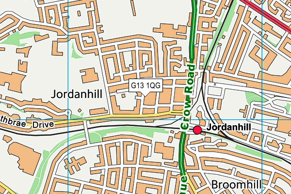 G13 1QG map - OS VectorMap District (Ordnance Survey) G13 1QG map - OS VectorMap District (Ordnance Survey)