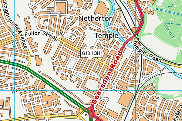 G13 1QH map - OS VectorMap District (Ordnance Survey) G13 1QH map - OS VectorMap District (Ordnance Survey)