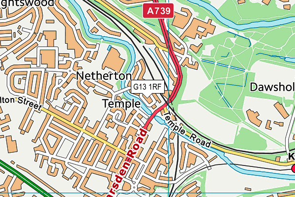 G13 1RF map - OS VectorMap District (Ordnance Survey) G13 1RF map - OS VectorMap District (Ordnance Survey)