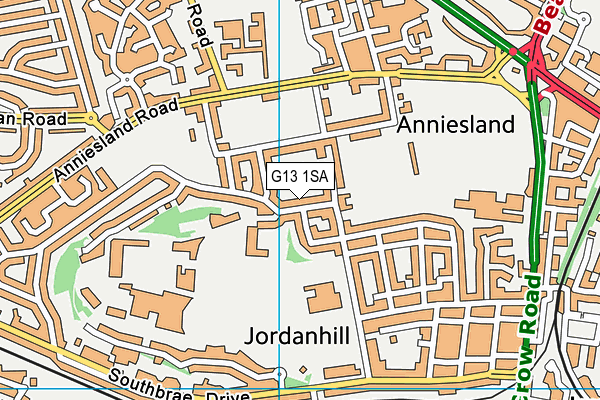 G13 1SA map - OS VectorMap District (Ordnance Survey) G13 1SA map - OS VectorMap District (Ordnance Survey)
