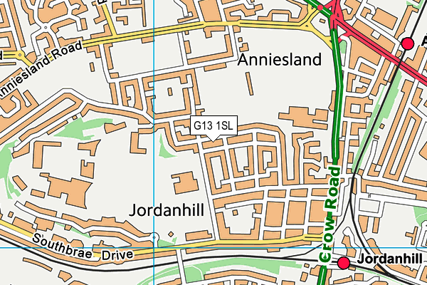 G13 1SL map - OS VectorMap District (Ordnance Survey) G13 1SL map - OS VectorMap District (Ordnance Survey)