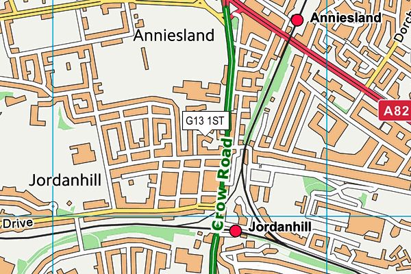 G13 1ST map - OS VectorMap District (Ordnance Survey) G13 1ST map - OS VectorMap District (Ordnance Survey)