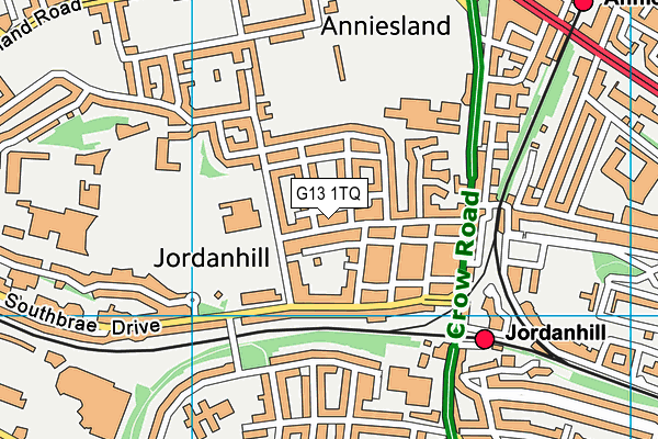 G13 1TQ map - OS VectorMap District (Ordnance Survey) G13 1TQ map - OS VectorMap District (Ordnance Survey)