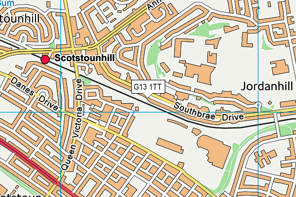 G13 1TT map - OS VectorMap District (Ordnance Survey) G13 1TT map - OS VectorMap District (Ordnance Survey)