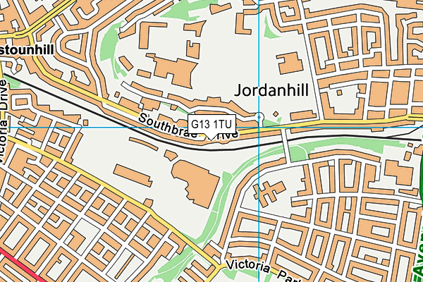 G13 1TU map - OS VectorMap District (Ordnance Survey) G13 1TU map - OS VectorMap District (Ordnance Survey)