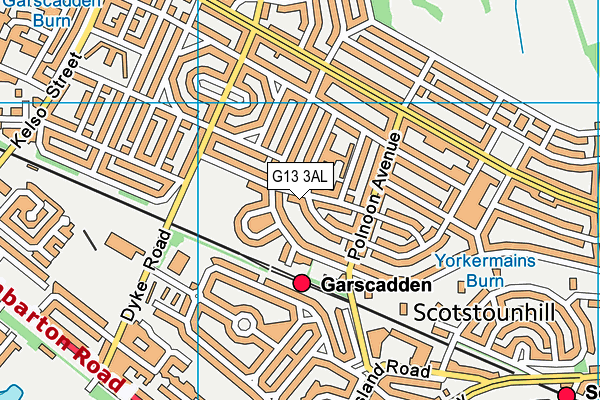 G13 3AL map - OS VectorMap District (Ordnance Survey) G13 3AL map - OS VectorMap District (Ordnance Survey)