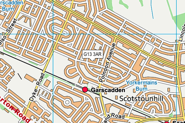 G13 3AR map - OS VectorMap District (Ordnance Survey) G13 3AR map - OS VectorMap District (Ordnance Survey)