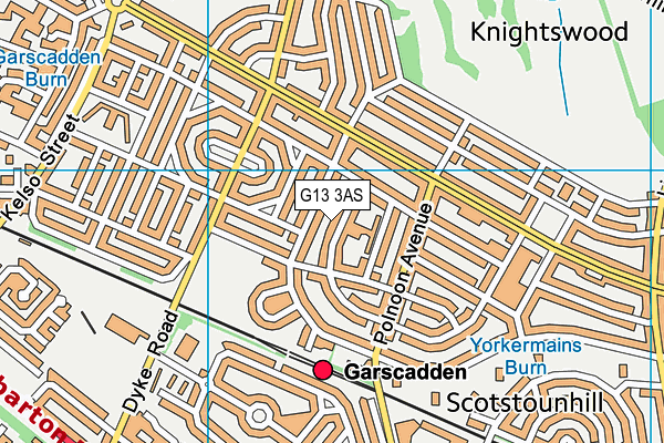 G13 3AS map - OS VectorMap District (Ordnance Survey) G13 3AS map - OS VectorMap District (Ordnance Survey)