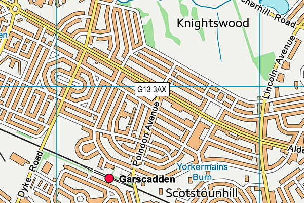 G13 3AX map - OS VectorMap District (Ordnance Survey) G13 3AX map - OS VectorMap District (Ordnance Survey)