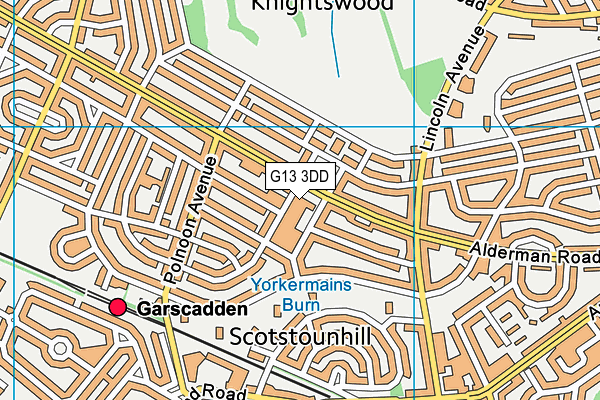 G13 3DD map - OS VectorMap District (Ordnance Survey) G13 3DD map - OS VectorMap District (Ordnance Survey)
