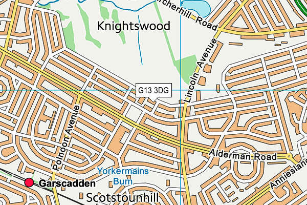 G13 3DG map - OS VectorMap District (Ordnance Survey) G13 3DG map - OS VectorMap District (Ordnance Survey)