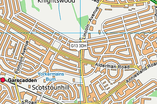 G13 3DH map - OS VectorMap District (Ordnance Survey) G13 3DH map - OS VectorMap District (Ordnance Survey)