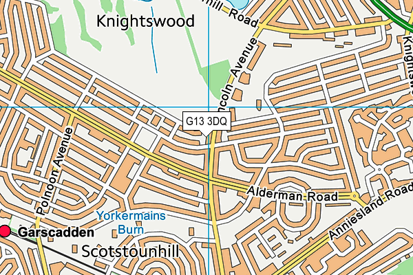 G13 3DQ map - OS VectorMap District (Ordnance Survey) G13 3DQ map - OS VectorMap District (Ordnance Survey)