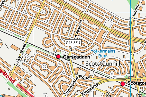 G13 3EU map - OS VectorMap District (Ordnance Survey) G13 3EU map - OS VectorMap District (Ordnance Survey)