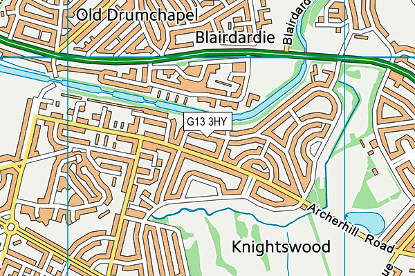 G13 3HY map - OS VectorMap District (Ordnance Survey) G13 3HY map - OS VectorMap District (Ordnance Survey)