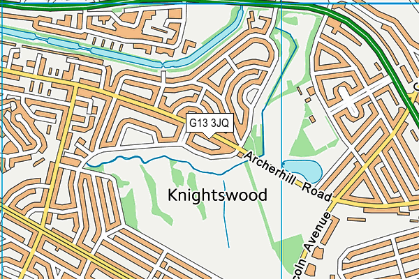 G13 3JQ map - OS VectorMap District (Ordnance Survey) G13 3JQ map - OS VectorMap District (Ordnance Survey)