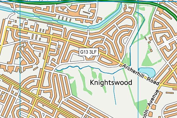 G13 3LF map - OS VectorMap District (Ordnance Survey) G13 3LF map - OS VectorMap District (Ordnance Survey)
