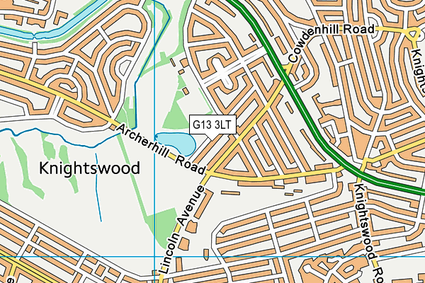 G13 3LT map - OS VectorMap District (Ordnance Survey) G13 3LT map - OS VectorMap District (Ordnance Survey)