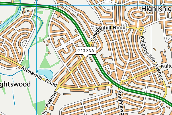 G13 3NA map - OS VectorMap District (Ordnance Survey) G13 3NA map - OS VectorMap District (Ordnance Survey)