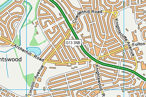 G13 3NB map - OS VectorMap District (Ordnance Survey) G13 3NB map - OS VectorMap District (Ordnance Survey)