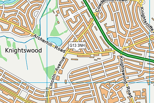 G13 3NH map - OS VectorMap District (Ordnance Survey) G13 3NH map - OS VectorMap District (Ordnance Survey)