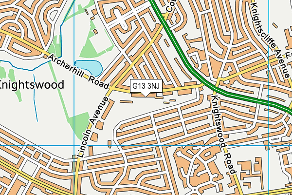 G13 3NJ map - OS VectorMap District (Ordnance Survey) G13 3NJ map - OS VectorMap District (Ordnance Survey)