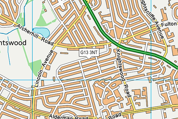 G13 3NT map - OS VectorMap District (Ordnance Survey) G13 3NT map - OS VectorMap District (Ordnance Survey)