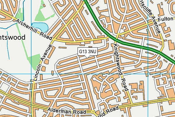G13 3NU map - OS VectorMap District (Ordnance Survey) G13 3NU map - OS VectorMap District (Ordnance Survey)
