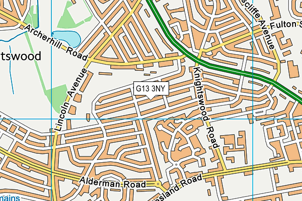 G13 3NY map - OS VectorMap District (Ordnance Survey) G13 3NY map - OS VectorMap District (Ordnance Survey)