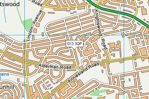 G13 3QP map - OS VectorMap District (Ordnance Survey) G13 3QP map - OS VectorMap District (Ordnance Survey)