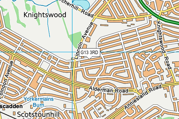 G13 3RD map - OS VectorMap District (Ordnance Survey) G13 3RD map - OS VectorMap District (Ordnance Survey)