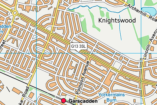 G13 3SL map - OS VectorMap District (Ordnance Survey) G13 3SL map - OS VectorMap District (Ordnance Survey)