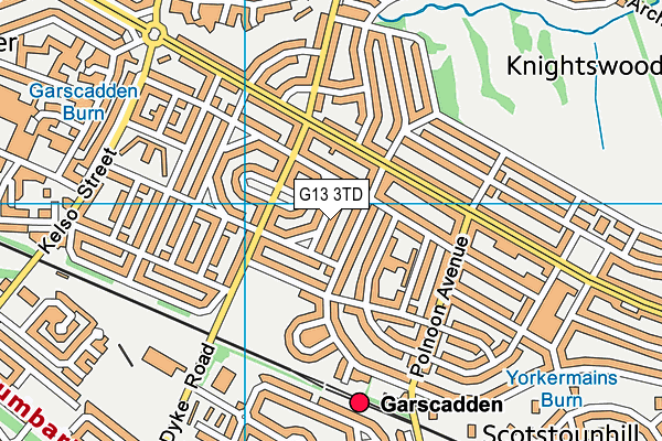 G13 3TD map - OS VectorMap District (Ordnance Survey) G13 3TD map - OS VectorMap District (Ordnance Survey)