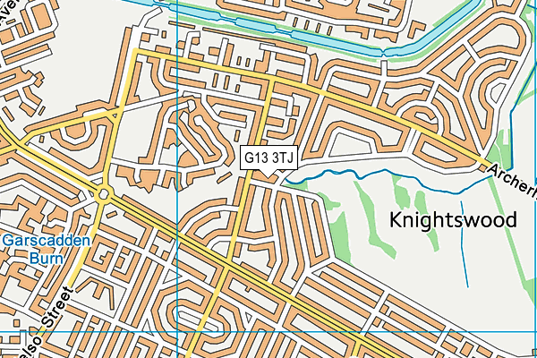 G13 3TJ map - OS VectorMap District (Ordnance Survey) G13 3TJ map - OS VectorMap District (Ordnance Survey)