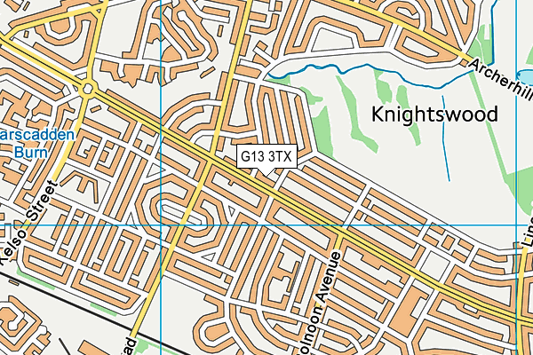 G13 3TX map - OS VectorMap District (Ordnance Survey) G13 3TX map - OS VectorMap District (Ordnance Survey)