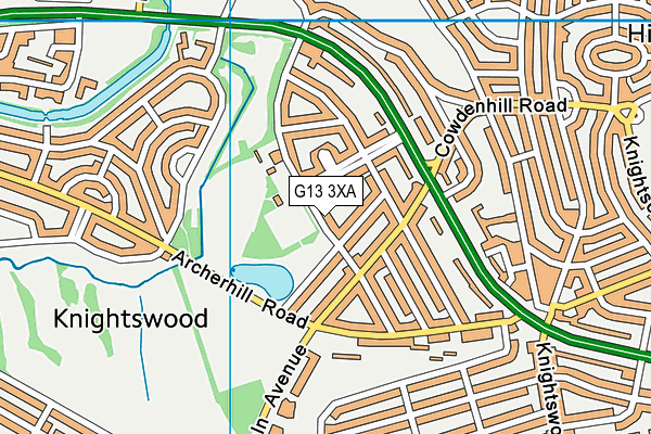 G13 3XA map - OS VectorMap District (Ordnance Survey) G13 3XA map - OS VectorMap District (Ordnance Survey)