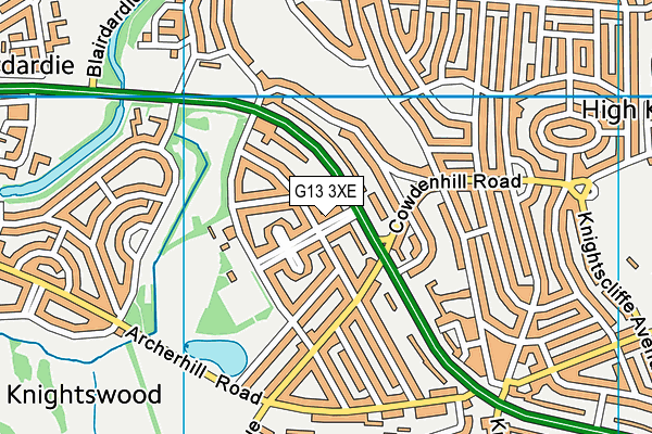 G13 3XE map - OS VectorMap District (Ordnance Survey) G13 3XE map - OS VectorMap District (Ordnance Survey)